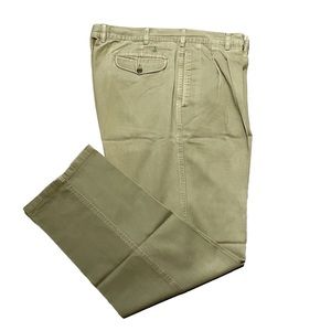 Vintage Nordstorm Norsport Pleated Khaki Pants. Pickle Green, Size 40x34 Cotton